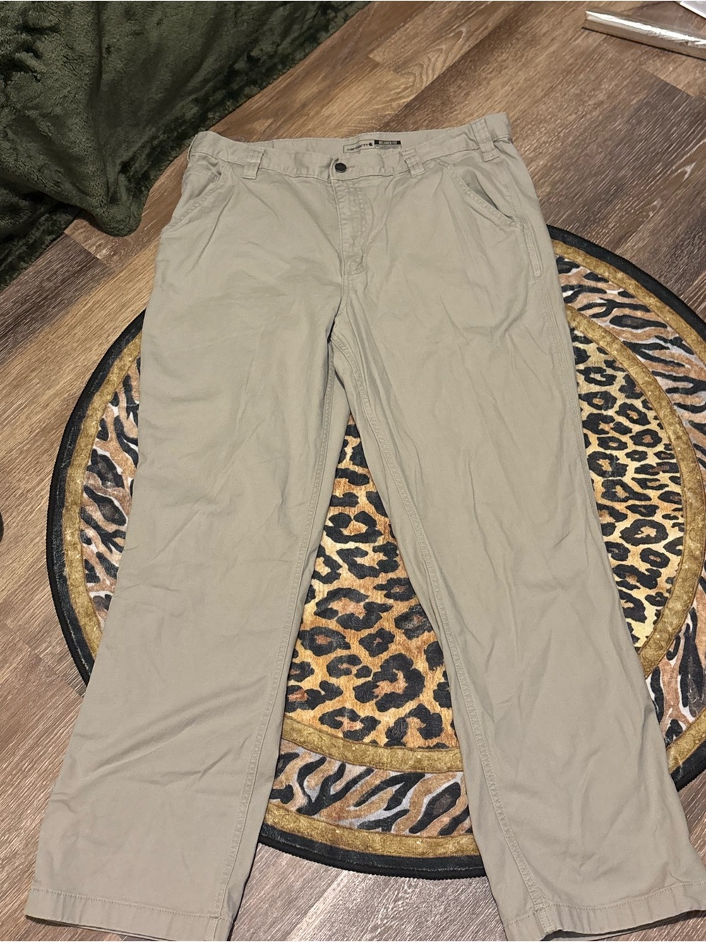 Carhartt Men's Tan Pants - Straight Leg
